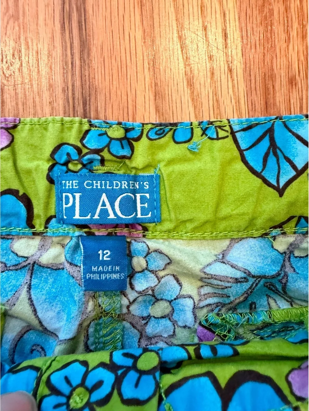 The Children’s Place Girls Size 12 Y2K Floral Cotton Shorts Tropical